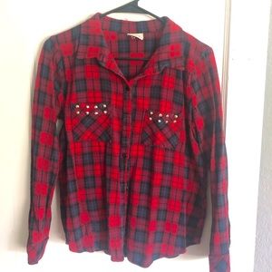 Red plaid long sleeve